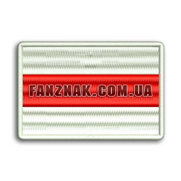 Нашивка Беларусь бело-красный флаг