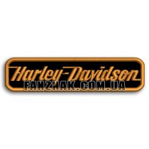 Нашивка Harley-Davidson надпись желтая
