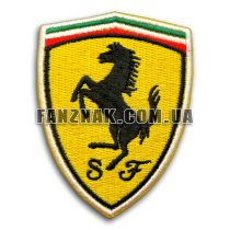 Нашивка Ferrari эмблема на щите зашитая