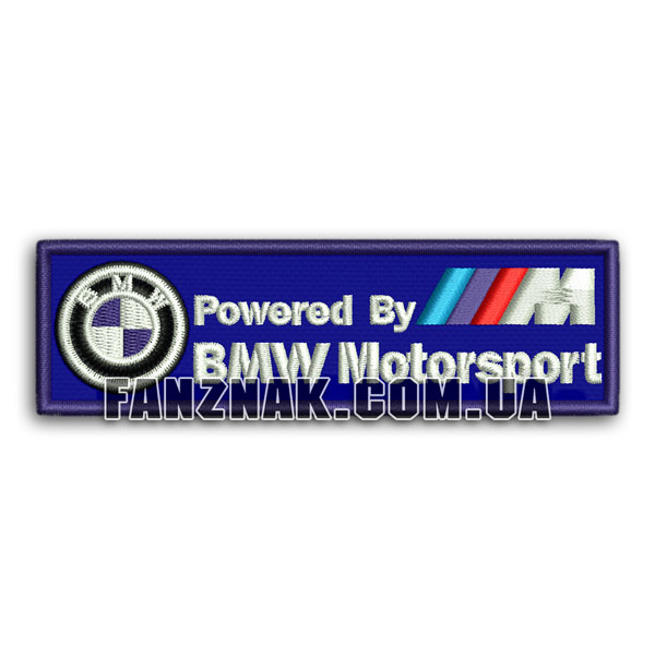 Нашивка BMW Motorsport надпись с эмблемой
