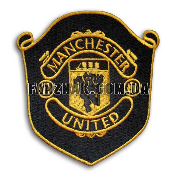 Манчестер Юнайтед нашивка на зашитом щите