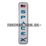 Нашивка SPACEX вертикальная надпись